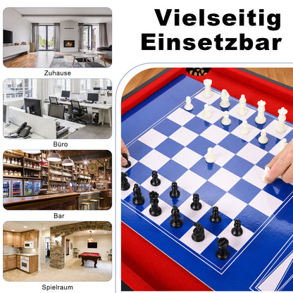 Hyner 14-in-1 Multifunktionstisch 122cm – Billard, Tischtennis, Air Hockey, Schach & mehr