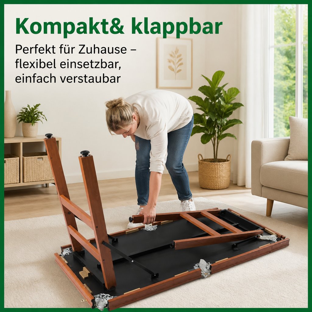 Hyner Klappbarer Billardtisch 140cm, Snooker Tisch mit Zubehör Sofort einsatzbereit, mühelos verschiebbar, robuste Holzwerkstoffe, platzsparendes Design, ideal für Familie